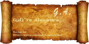 Györe Alexandra névjegykártya